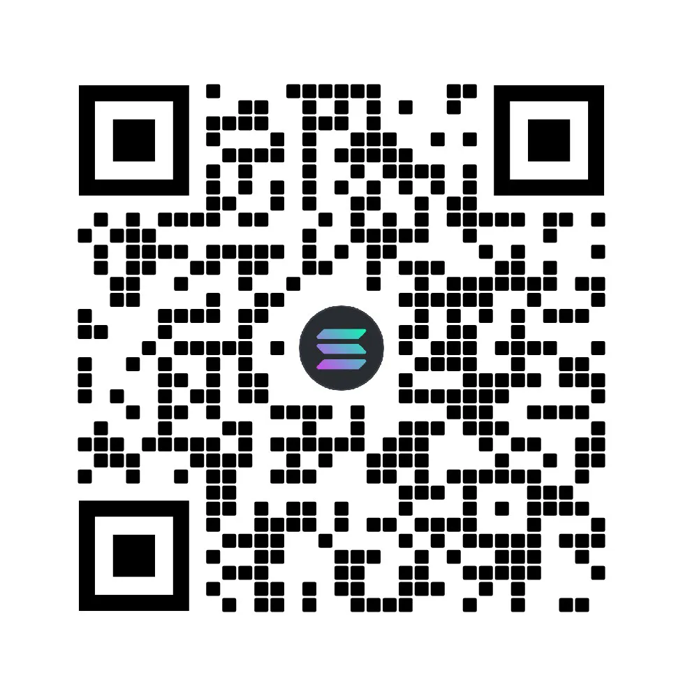 Solana (SOL) donation QR code